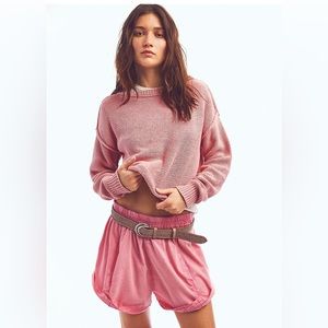 NWT free people get free poplin pull on shorts